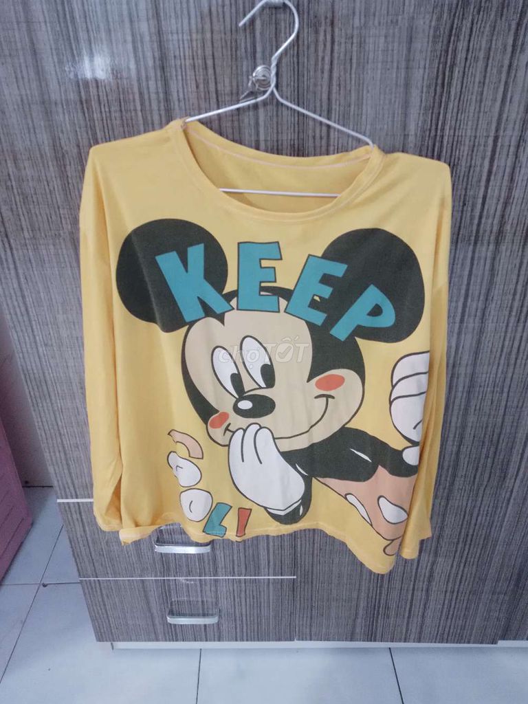 Áo thun nữ hoạt hình Mickey. Mua bán Quần áo tại Thị xã Hương Thủy Thừa Thiên Huế được đăng bởi ngô trang hình 1