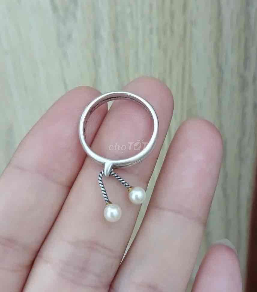 Nhẫn nữ Bạc Ngọc trai 16mm độc lạ. Mua bán Phụ kiện thời trang khác tại Quận Bình Thạnh Tp Hồ Chí Minh được đăng bởi Duan Pham hình 1