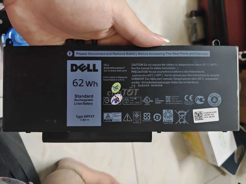 Pin laptop Dell latitude 5570. Mua bán Linh kiện (RAM, Card...) tại Huyện Thanh Trì Hà Nội được đăng bởi dương việt hùng hình 1