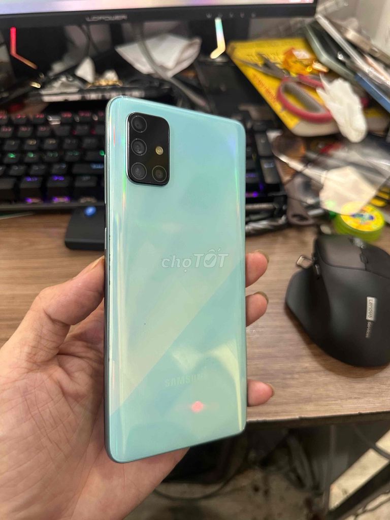 Samsung A71 8GB 128GB Xanh Ngọc. Mua bán Điện thoại tại Quận Thanh Khê Đà Nẵng được đăng bởi Dương khánh alo 04HHT hình 1