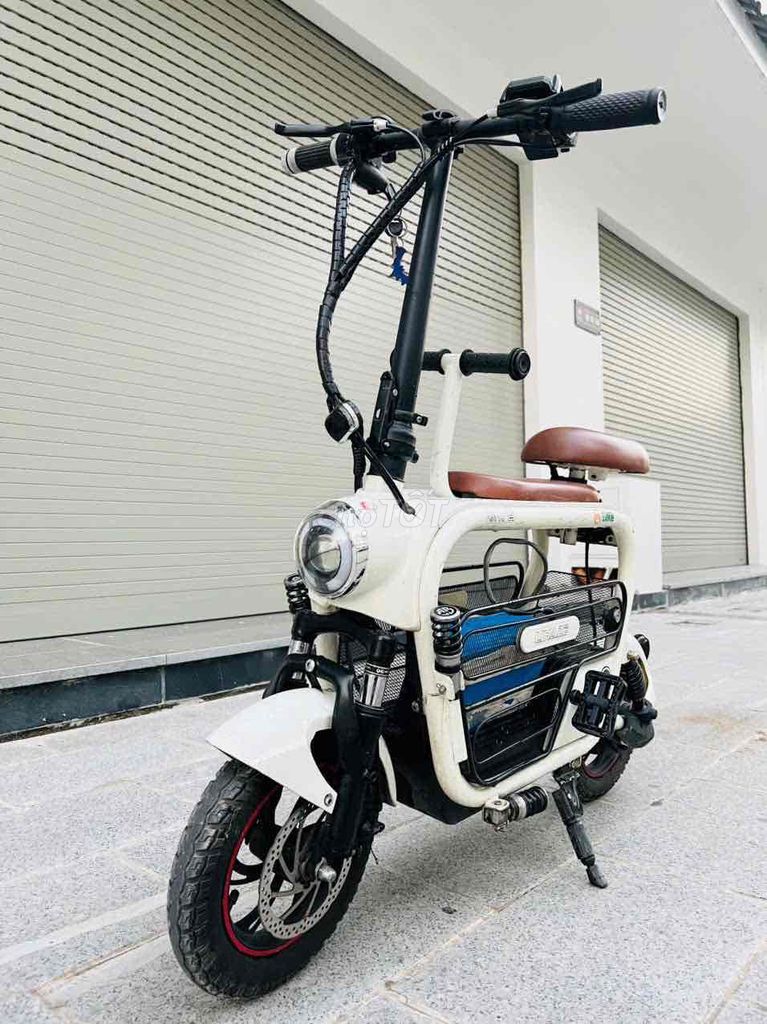 Xe đạp điện Lihaze Trắng Gấp gọn. Mua bán Xe điện tại Quận Nam Từ Liêm Hà Nội được đăng bởi Bùi Anh Dũng hình 4