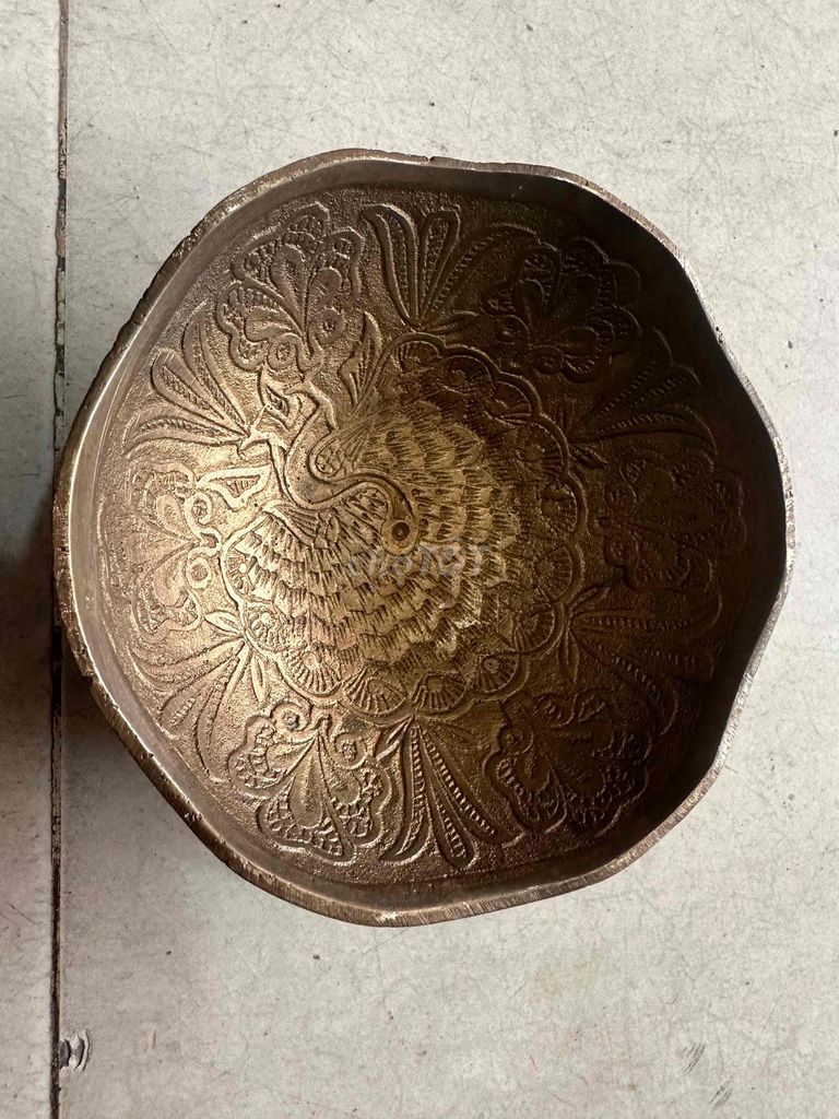 Chén Đồng Chim Công rộng   8.7cm cao 3,8cm. Mua bán Dụng cụ nhà bếp tại Quận 7 Tp Hồ Chí Minh được đăng bởi Phạm hưng 1982 Q7 Đồ Cũ Bao Sài  hình 1