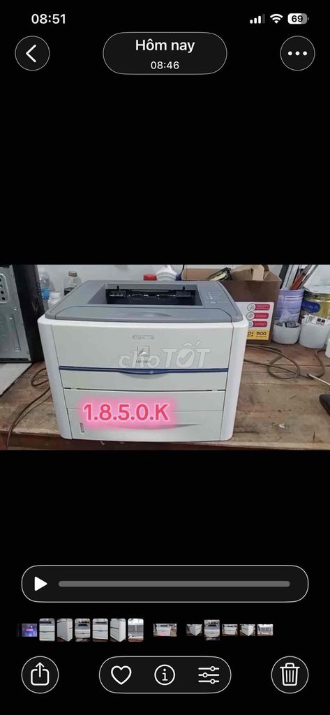 Máy in Canon 3300. Mua bán Đồ dùng văn phòng tại Thành phố Cà Mau Cà Mau được đăng bởi Máy Văn Phòng Lê Kim Cà Mau hình 1