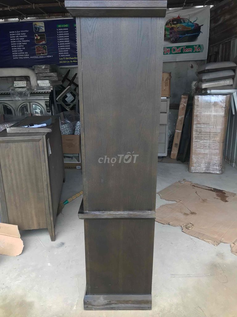 Tủ rượu Gỗ thông 1.8m x 45cm x 53cm mới. Mua bán Tủ, kệ gia đình tại Quận Tân Phú Tp Hồ Chí Minh được đăng bởi  Hai Đang huynh hình 1