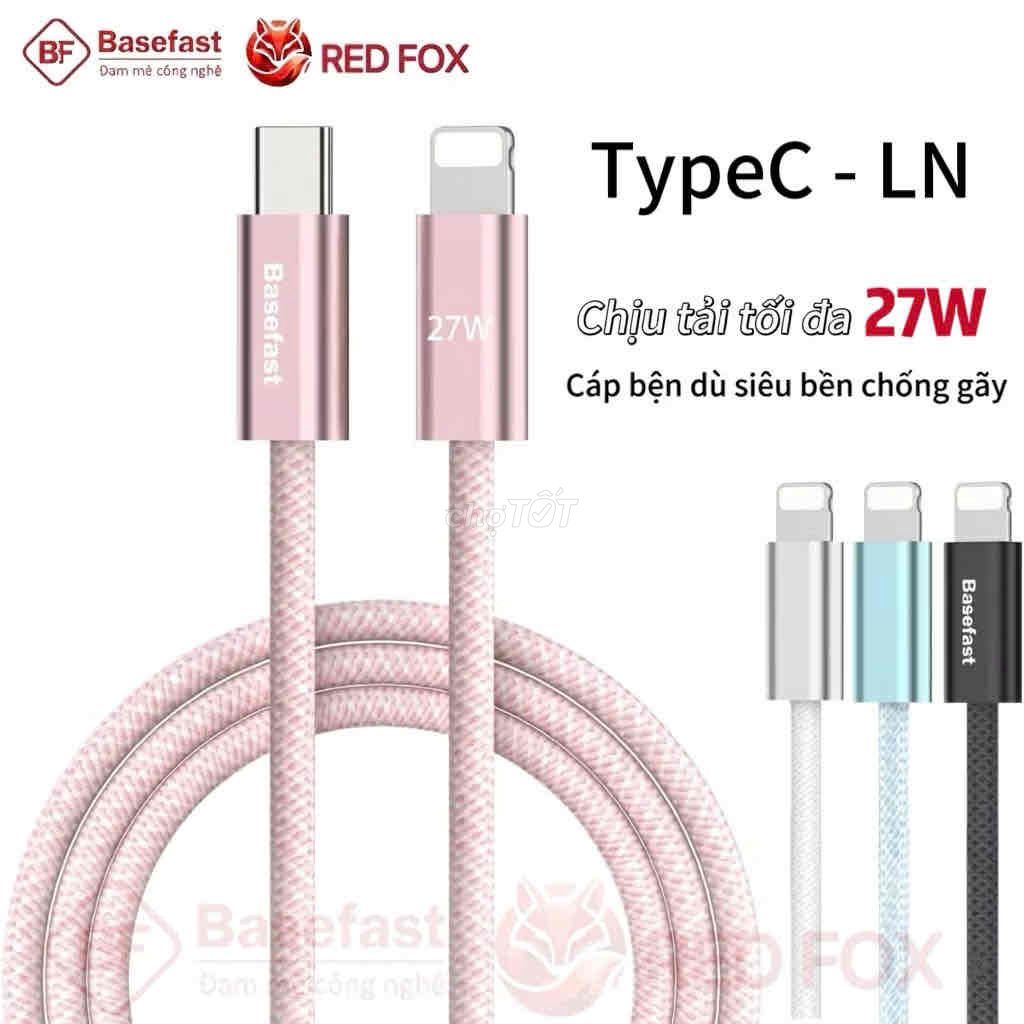 Dây sạc nhanh 27W bọc dù cho iphone 6-14 pro max. Mua bán Phụ kiện (Màn hình, Chuột...) tại Quận Hải Châu Đà Nẵng được đăng bởi Phụ Kiện Red Fox hình 1