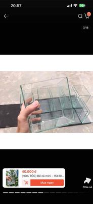 Bể cá mini Kính 15x10x15 cm. Mua bán Phụ kiện, Thức ăn, Dịch vụ tại Quận 12 Tp Hồ Chí Minh được đăng bởi Bình Phương Trương