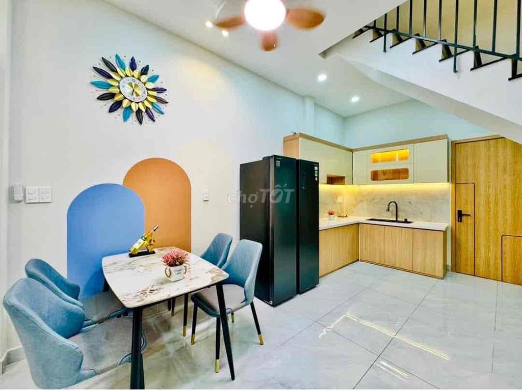 Bán Nhà Hẻm Xe Hơi Bùi Đình Tuý .45m2 Đất x 3Tầng Full Mới