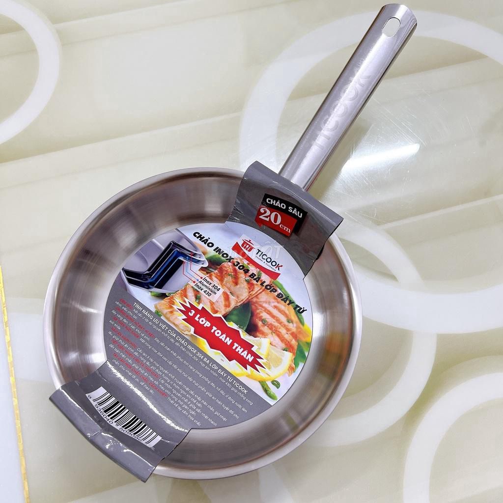 Chảo TICOOK Inox 304 20cm. Mua bán Dụng cụ nhà bếp tại Huyện Nhơn Trạch Đồng Nai được đăng bởi Minh Duy hình 1