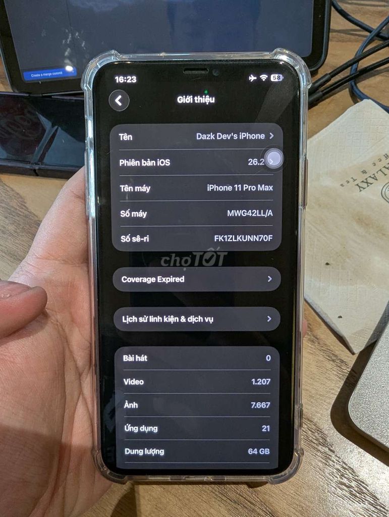 Apple iPhone 11 Pro Max 64GB Vàng. Mua bán Điện thoại tại Quận 12 Tp Hồ Chí Minh được đăng bởi Hà Hà hình 1