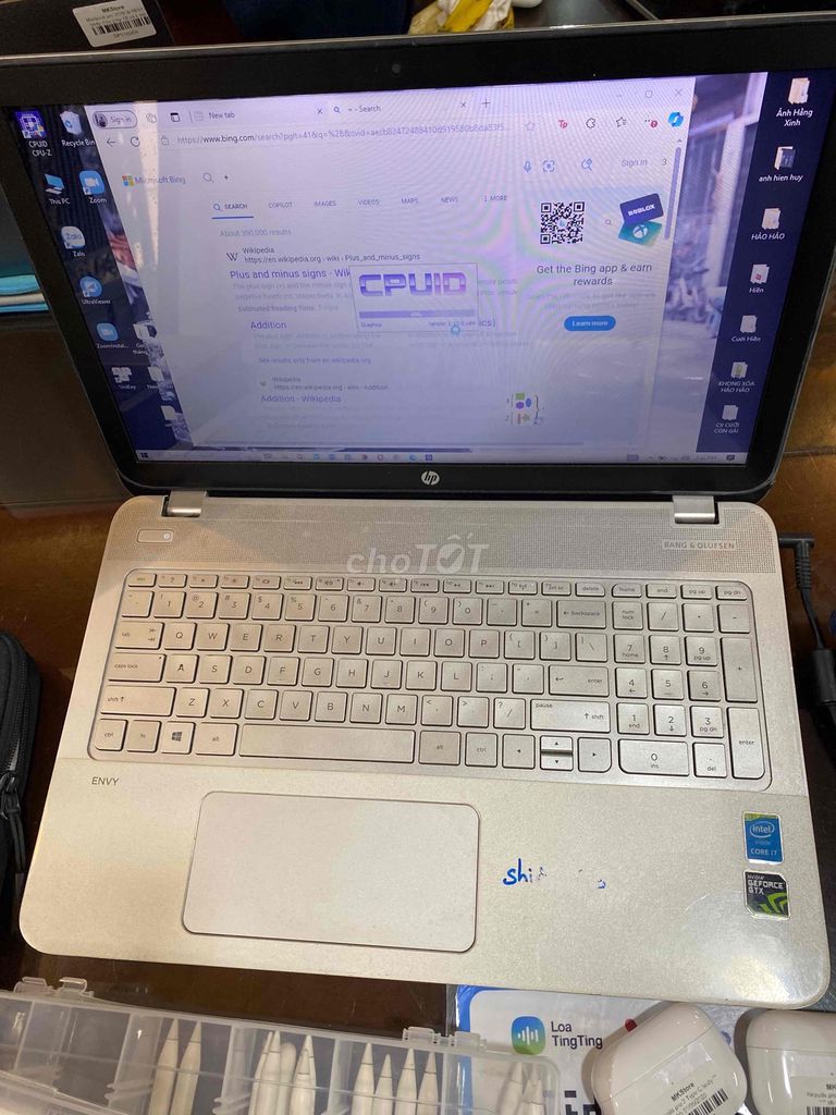 xả laptop hp envy i7/6700HQ card rời 4g