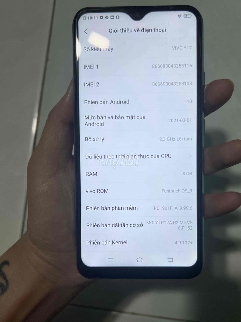 Vivo Y17 Xanh 8GB. Mua bán Điện thoại tại Thị xã Bến Cát Bình Dương được đăng bởi Phùng Trương hình 1