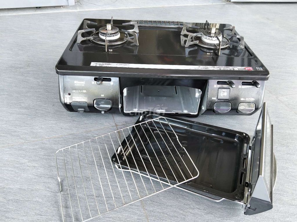 Bếp gas Rinnai Nhật Bản mặt men Đen. Mua bán Bếp, lò, đồ điện nhà bếp tại Quận Thốt Nốt Cần Thơ được đăng bởi AN and TÔN hình 4