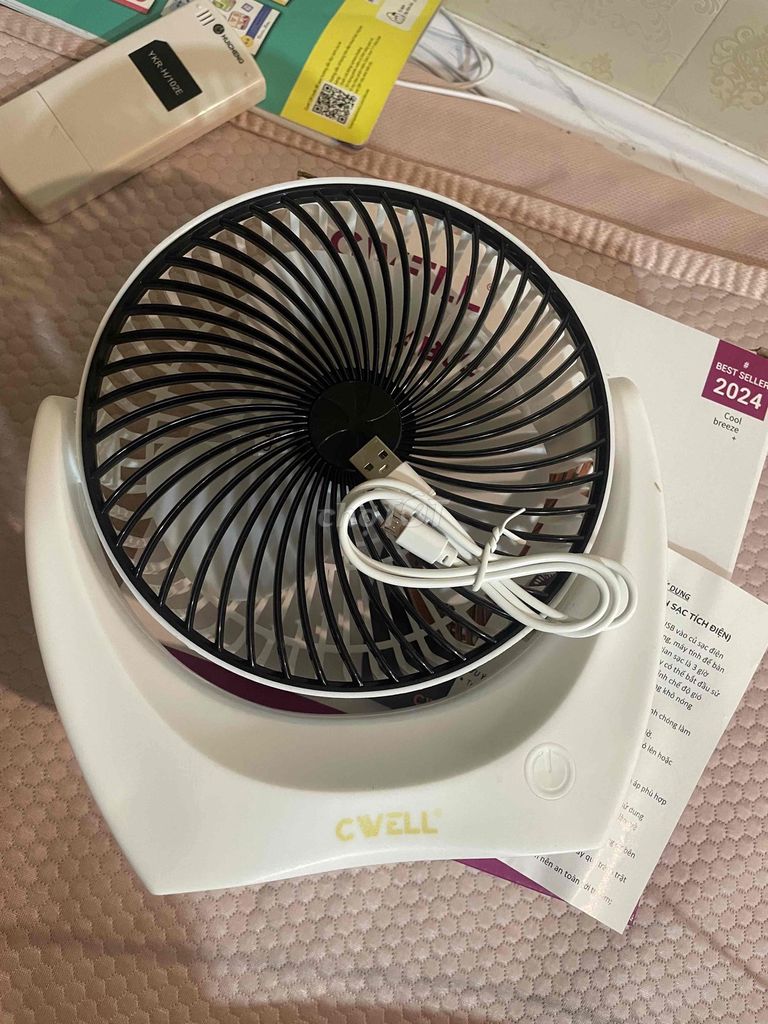 Quạt tích điện CWELL C201F Trắng. Mua bán Quạt tại Quận Nam Từ Liêm Hà Nội được đăng bởi Nguyễn thị kim oanh hình 1
