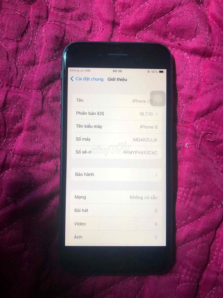 Apple iPhone 8 64GB Đen Đã sử dụng. Mua bán Điện thoại tại Quận Bắc Từ Liêm Hà Nội được đăng bởi Nguyen phi THOAN hình 1