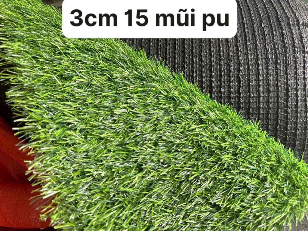 Thảm Cỏ Nhân Tạo,Thảm trải sàn 3cm15mũi PU(2×0,5m)