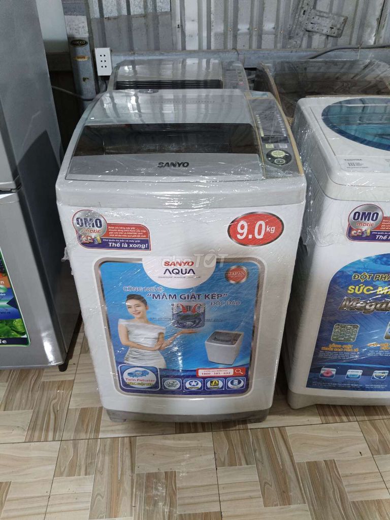 Máy giặt Sanyo Aqua 9 kg. Bảo hành 6 tháng.