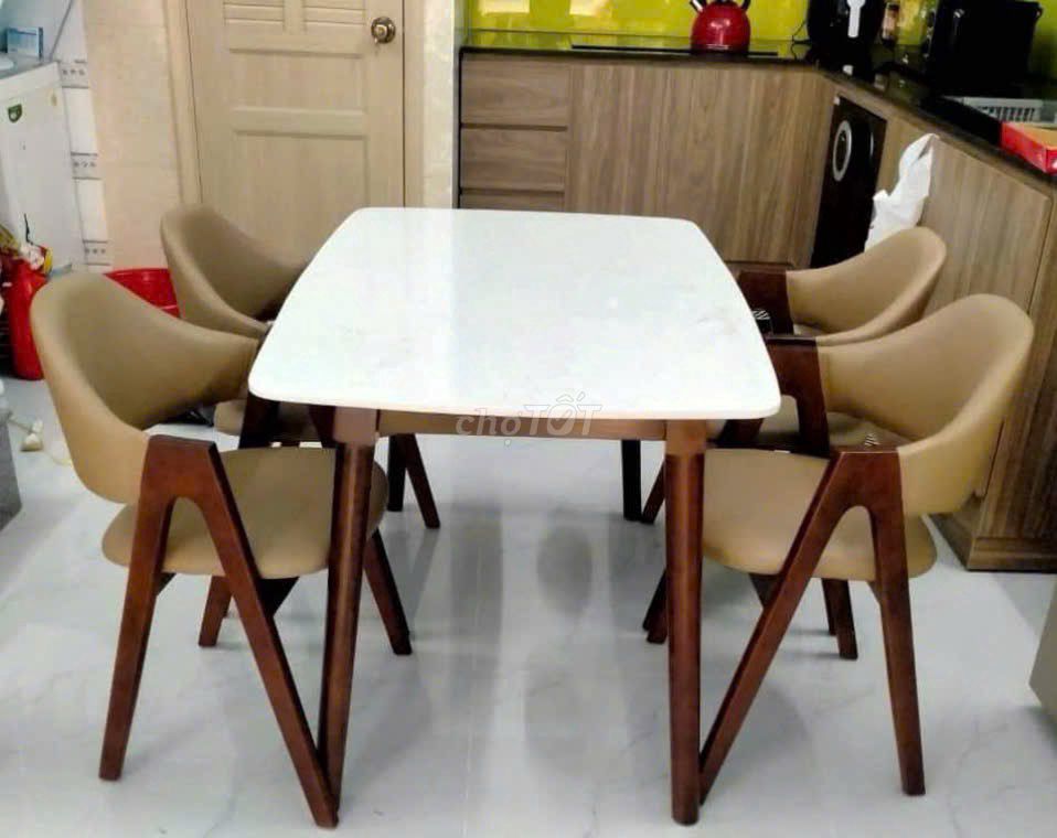 Bộ bàn ăn Gỗ Đá Da Hiện đại 4 ghế. Mua bán Bàn ghế tại Thành phố Thủ Đức Tp Hồ Chí Minh được đăng bởi Hậu Nguyễn hình 1