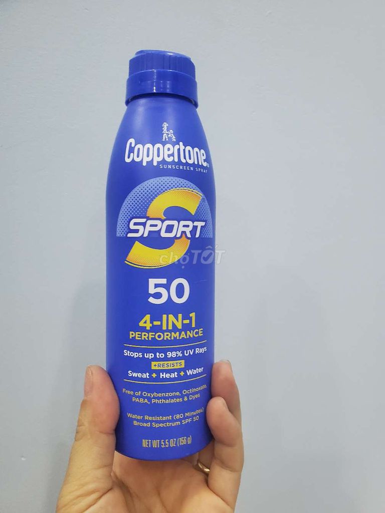 Xịt chống nắng 4 in 1 coppertone. Mỹ