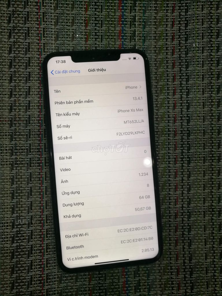 0704813231 - Apple iPhone XS Max 64 GB đen bóng - jet black