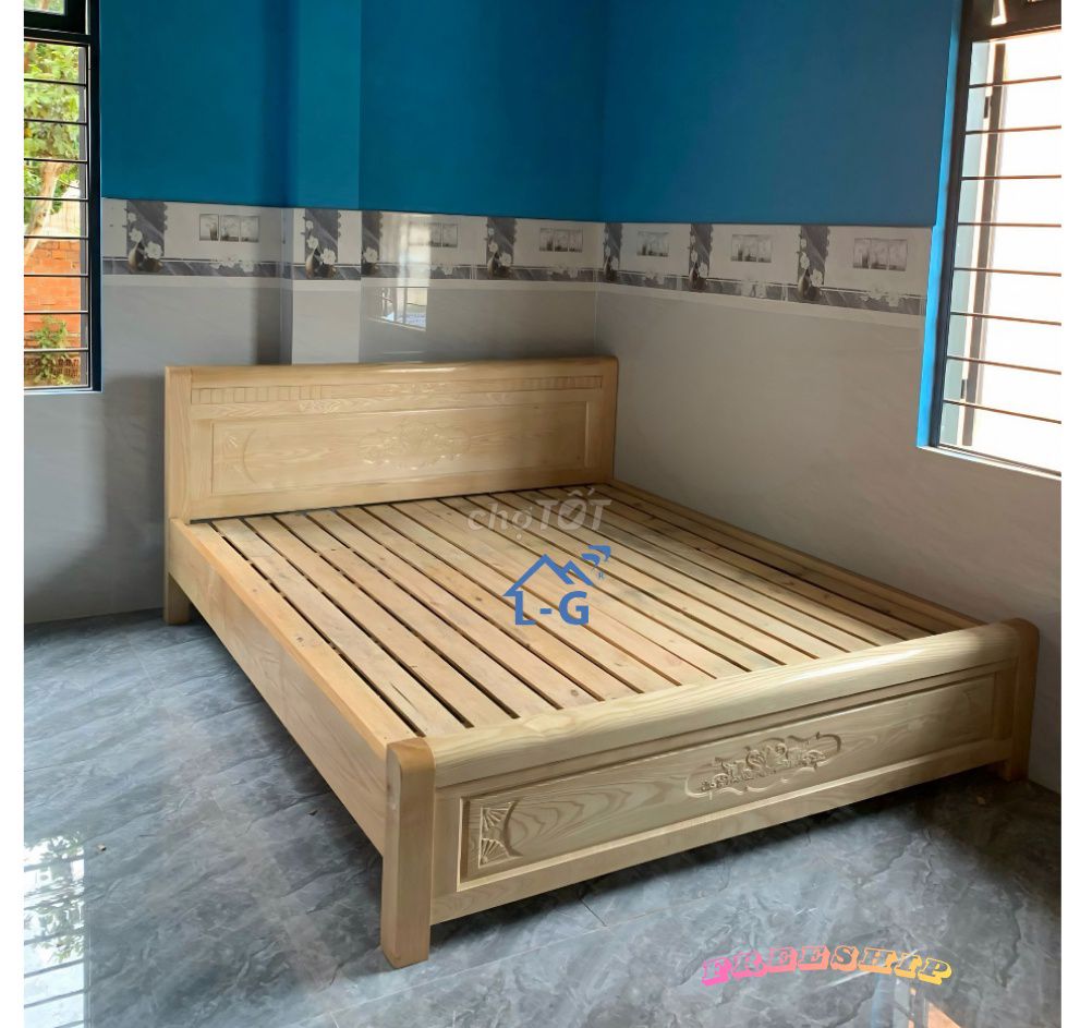 Giường ngủGIƯỜNG GỖ SỒI #giuonggosoi: GIƯỜNG GỖ --. Mua bán Giường, chăn ga gối nệm tại Quận Bình Tân Tp Hồ Chí Minh được đăng bởi GIƯỜNG SẮT SƠN LÂM hình 1