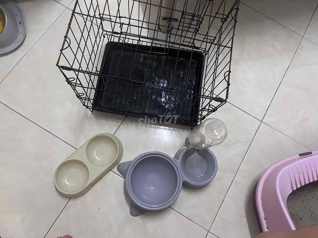 chuồng mèo và chén ăn. Mua bán Phụ kiện, Thức ăn, Dịch vụ tại Quận Bình Thạnh Tp Hồ Chí Minh được đăng bởi Thỏ Bảy Màu hình 1
