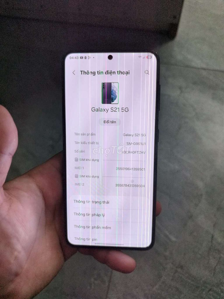 Samsung Galaxy S21 5G 128GB Đen. Mua bán Điện thoại tại Huyện Quế Võ Bắc Ninh được đăng bởi Bui Hoang Dinh hình 1