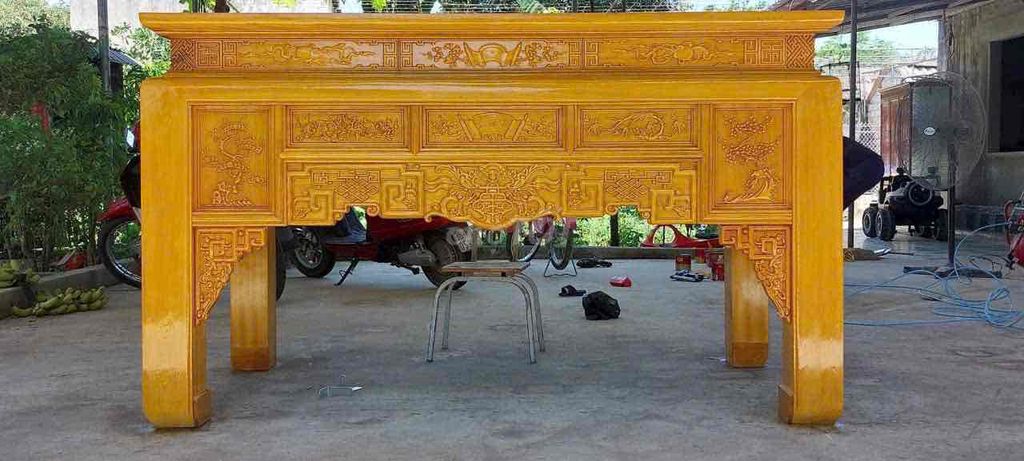 Bàn thờ gỗ vàng chạm khắc. Mua bán Nội thất, đồ gia dụng khác tại Huyện Ý Yên Nam Định được đăng bởi Đồ Thờ hải tuấn hình 1
