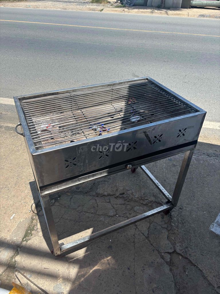Bếp nướng than Inox Bạc 80x50. Mua bán Bếp, lò, đồ điện nhà bếp tại Huyện Hóc Môn Tp Hồ Chí Minh được đăng bởi Đồ Cũ Gia Hưng hình 1