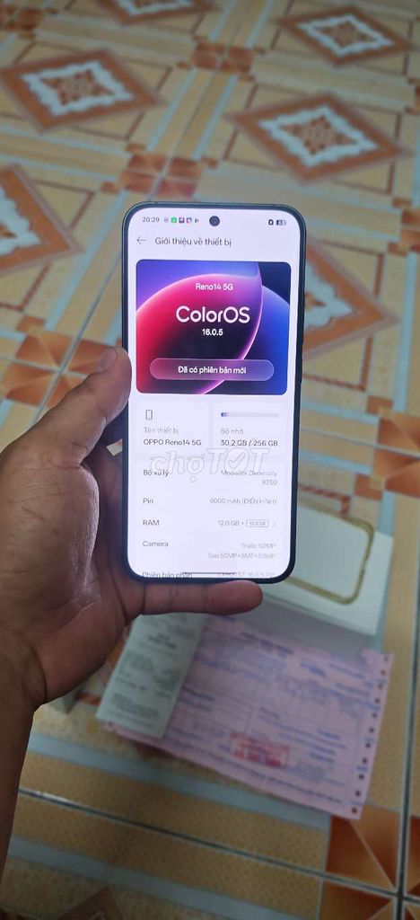 OPPO Reno 14 5G 256GB Xanh Đã sử dụng. Mua bán Điện thoại tại Quận 7 Tp Hồ Chí Minh được đăng bởi Nhan Nghiêp hình 1
