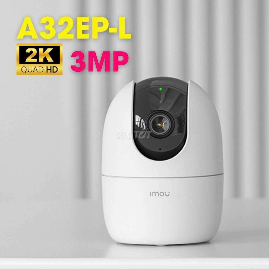 CAMERA WIFI IMOU IPC-A32EP-L 3MP 2k +thẻ nhớ. Mua bán Máy ảnh, Máy quay tại Huyện Long Hồ Vĩnh Long được đăng bởi Điện lạnh Hùng Cường hình 1