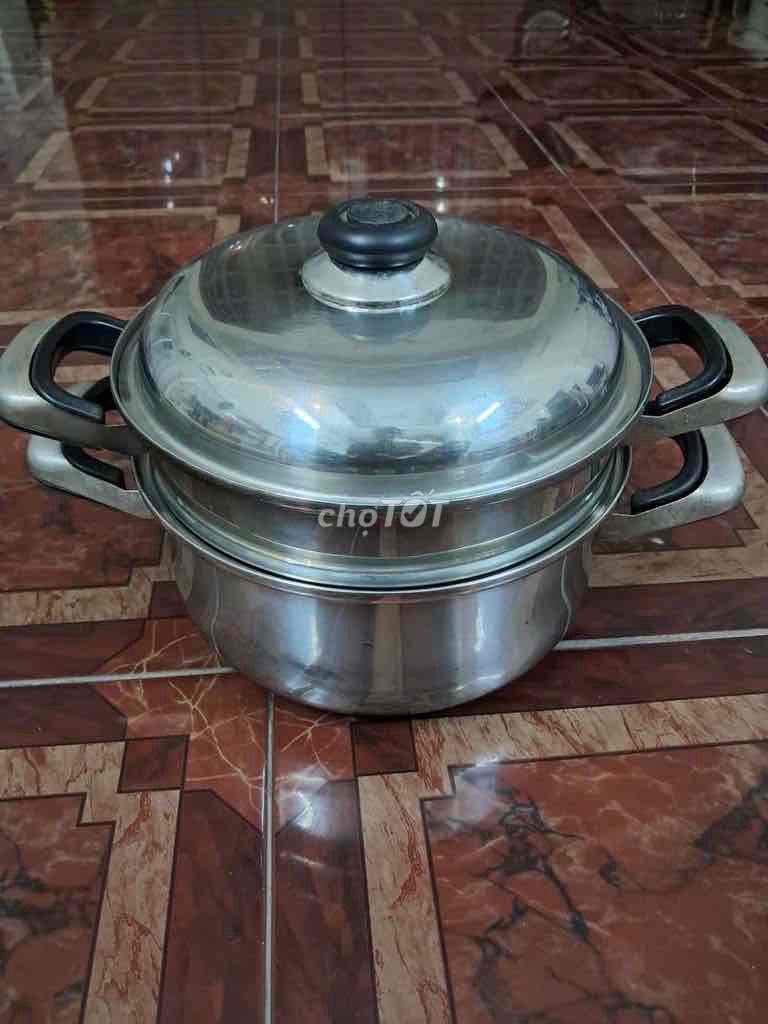 Nồi hấp Inox 2 tầng Bạc. Mua bán Dụng cụ nhà bếp tại Quận Tân Phú Tp Hồ Chí Minh được đăng bởi T hình 1