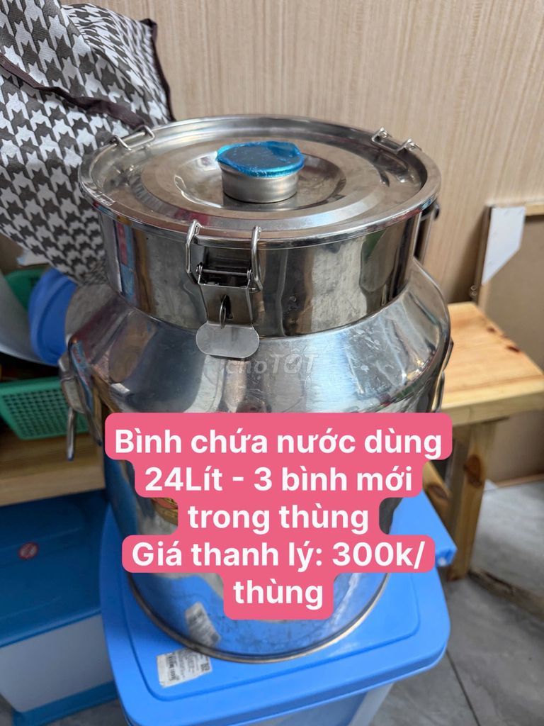 Bình nước Inox 24 lít Mới Bạc. Mua bán Dụng cụ nhà bếp tại Quận 1 Tp Hồ Chí Minh được đăng bởi Hải Triều hình 1