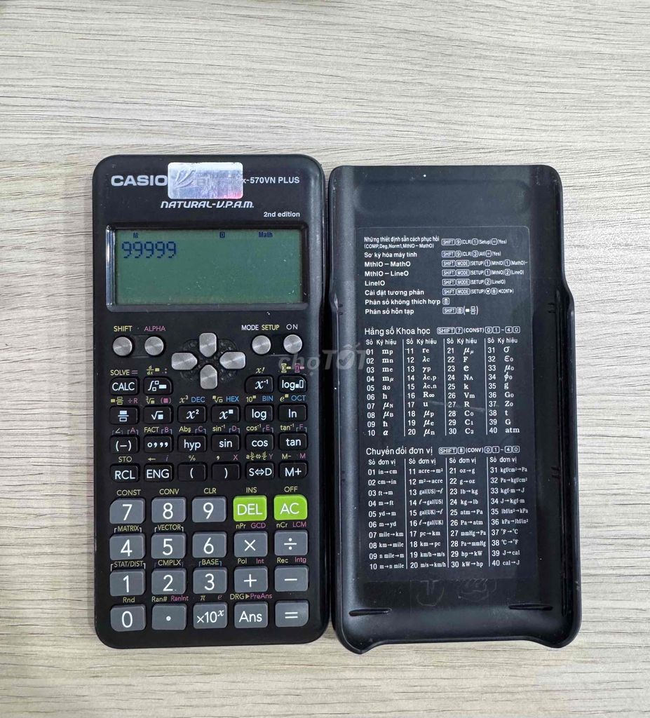 máy tính casio 570 đen chính hãng