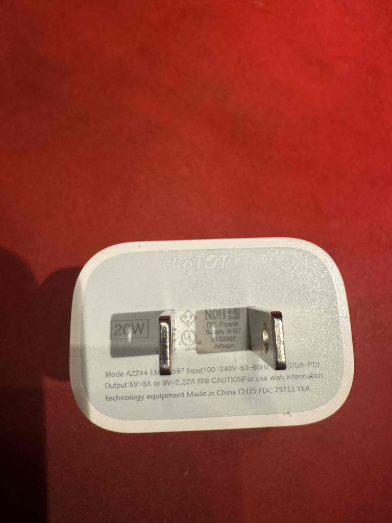 Củ sạc iphone NOH A2244 Trắng. Mua bán Phụ kiện (Màn hình, Chuột...) tại Quận Lê Chân Hải Phòng được đăng bởi Quỳnh Phạm hình 1