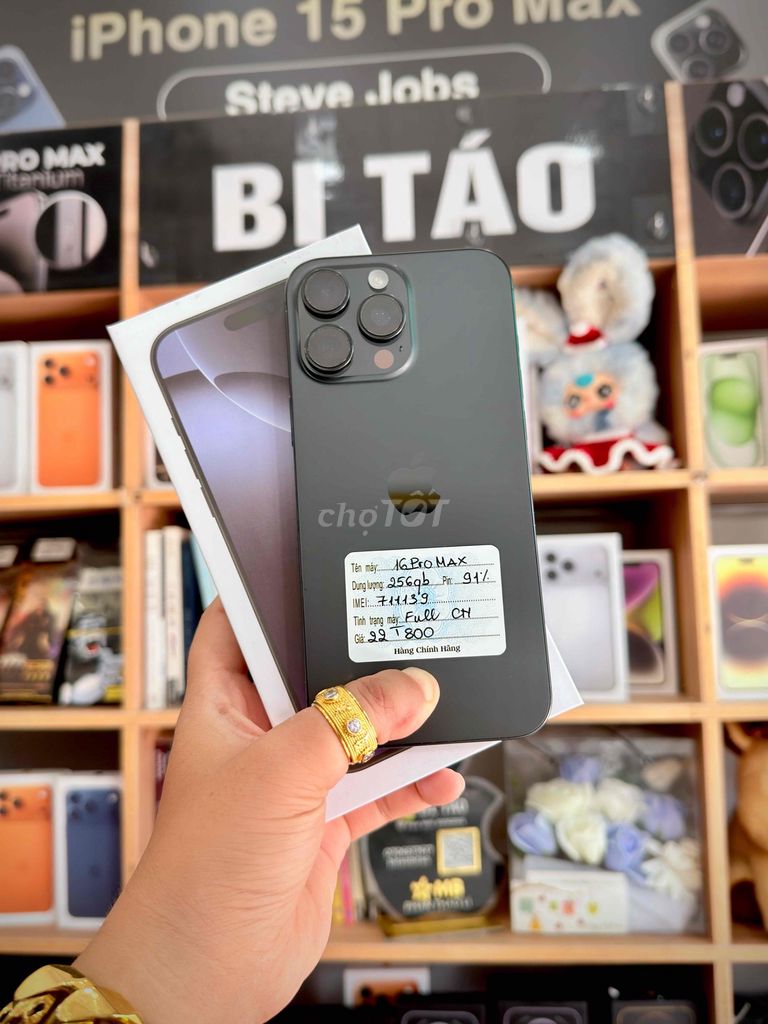 Apple iPhone 16 Pro Max 256GB Black. Mua bán Điện thoại tại Thành phố Long Xuyên An Giang được đăng bởi Bi Táo Store hình 1