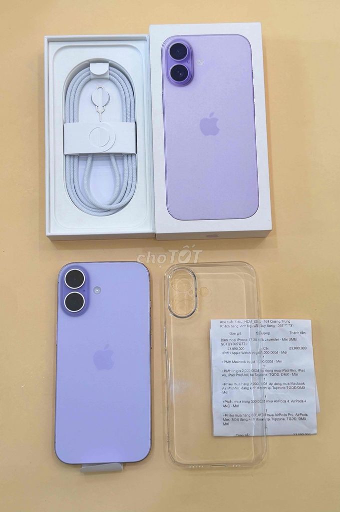 Apple iPhone 17 256GB Tím Quốc Tế Chính Hãng VN. Mua bán Điện thoại tại Quận Bình Thạnh Tp Hồ Chí Minh được đăng bởi Đức Phong hình 1