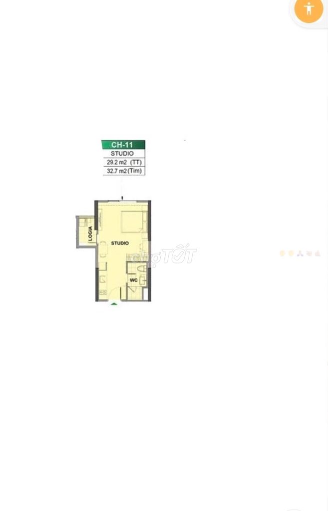 Продается однокомнатная квартира Vinhomes Ocean Park площадью 29 м2, 1,8 миллиарда долларов