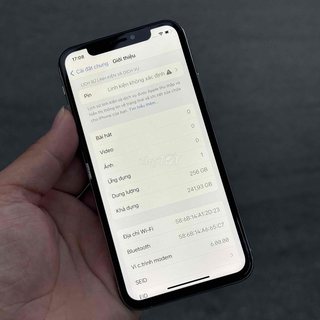 iPhone Xs 256Gb Quốc Tế Zin, Full chức năng ngon