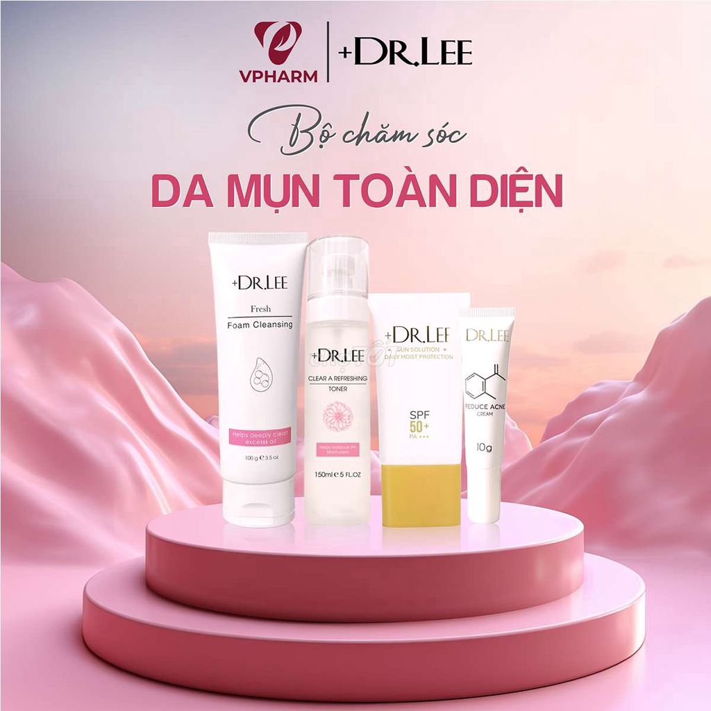 Bộ chăm sóc da mụn toàn diện +Dr.lee