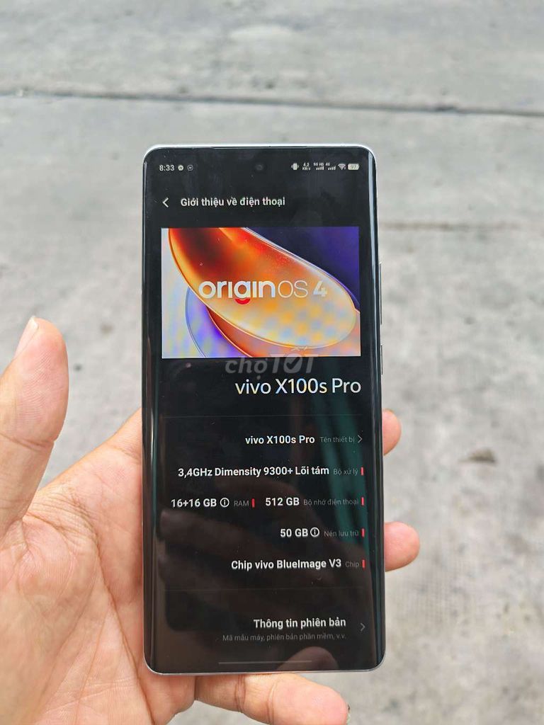 Vivo X100s Pro 16GB/512GB Bạc. Mua bán Điện thoại tại Quận Phú Nhuận Tp Hồ Chí Minh được đăng bởi Hoàng Anh Tú hình 1
