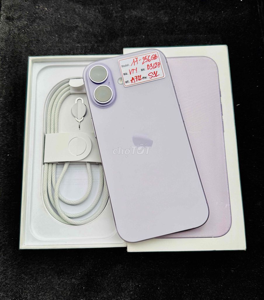 Iphone 17 256GB Tím VN/A bh 03/2017 fullbox. Mua bán Điện thoại tại Quận Đống Đa Hà Nội được đăng bởi Lâm Bảo Tuyên hình 1