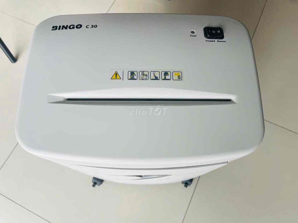 Máy hủy giấy Bingo C30 Trắng 14 lít Đức. Mua bán Đồ dùng văn phòng tại Thành phố Thủ Đức Tp Hồ Chí Minh được đăng bởi Kim Phát Computer hình 1