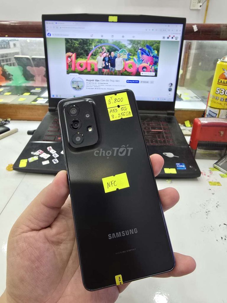 Samsung A53 5G 8GB/256GB Đen Like New. Mua bán Điện thoại tại Thành phố Long Xuyên An Giang được đăng bởi Facebook Cầm Đồ Thúy Vân hình 1
