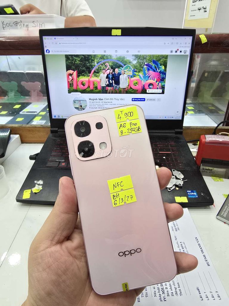 Oppo A6 Pro 256GB Hồng. Mua bán Điện thoại tại Thành phố Long Xuyên An Giang được đăng bởi Facebook Cầm Đồ Thúy Vân hình 1