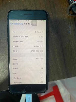 Apple iPhone 7 128GB Đen 85%