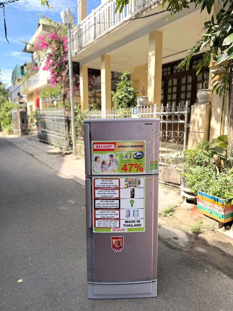 Tủ lạnh Sharp Apricot Inverter Xám. Mua bán Tủ lạnh tại Thành phố Huế Thừa Thiên Huế được đăng bởi Nguyễn Ngọc Nhã Thy hình 1