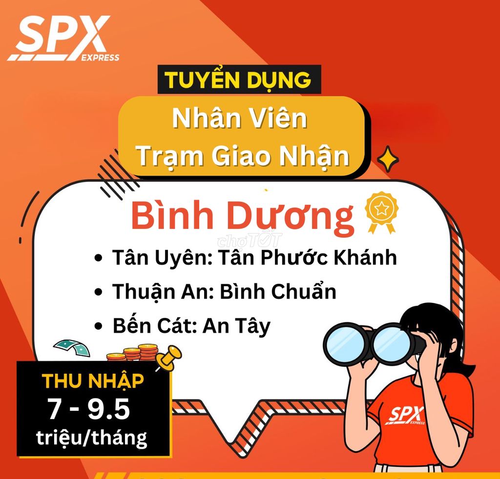 [An Tây - Bến Cát] SPX Nhân Viên Bưu Cục