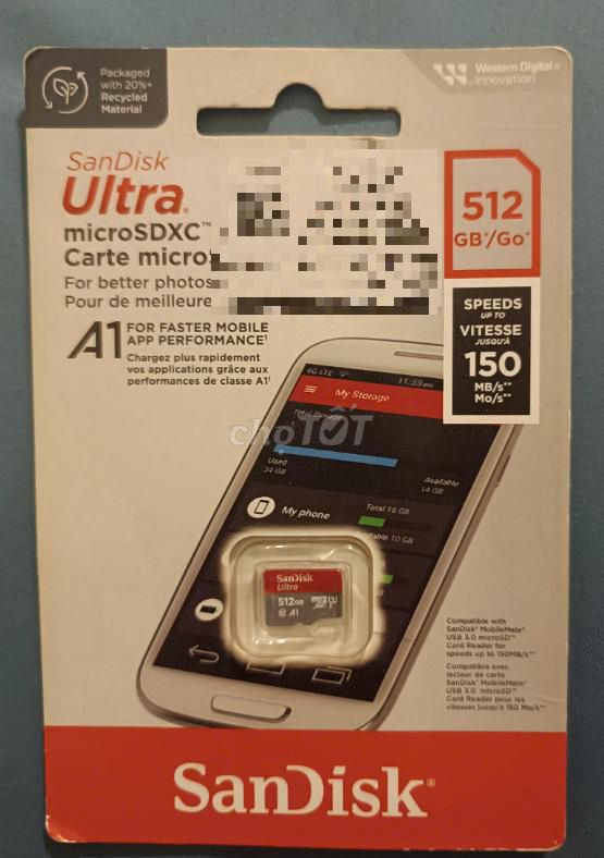 Thẻ nhớ MicroSDXC Sandisk Ultra A1 512GB. Mua bán Phụ kiện (Màn hình, Chuột...) tại Quận Hai Bà Trưng Hà Nội được đăng bởi Trần Đình Xuân hình 1