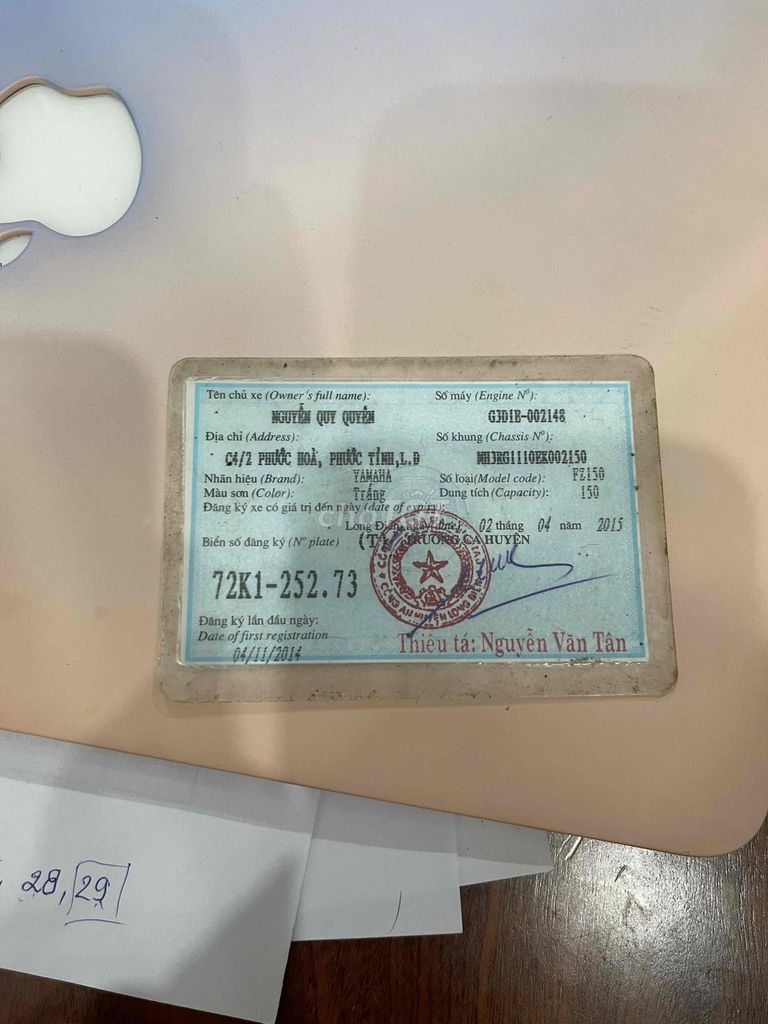 ít đi nên bán , ai có nhu cầu sl***. Mua bán Xe máy tại Thành phố Vũng Tàu Bà Rịa - Vũng Tàu được đăng bởi Nguyentuan hình 3