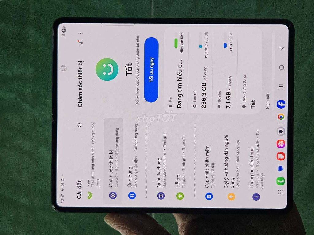 Samsung Galaxy Z Fold3 5G 12GB/256GB Đen. Mua bán Điện thoại tại Thành phố Thủ Dầu Một Bình Dương được đăng bởi  Mai Tuấn Đt Giá rẻ hình 1